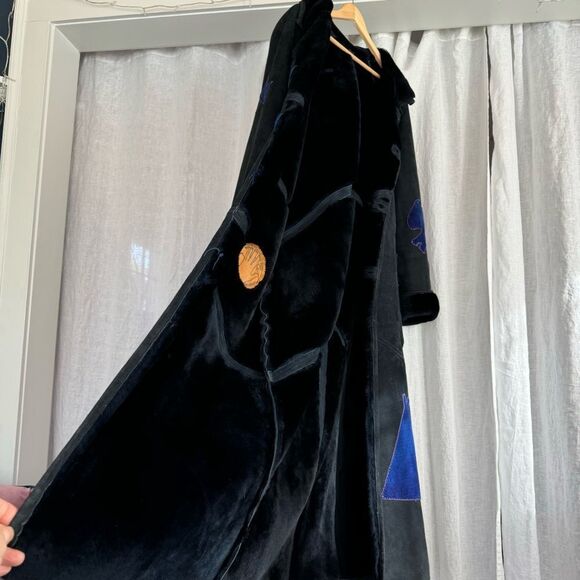 Gorgeous Vintage Handmade Artisan Shearling Maxi Coat - Picture 8 of 16